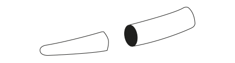 Blunt tip shape